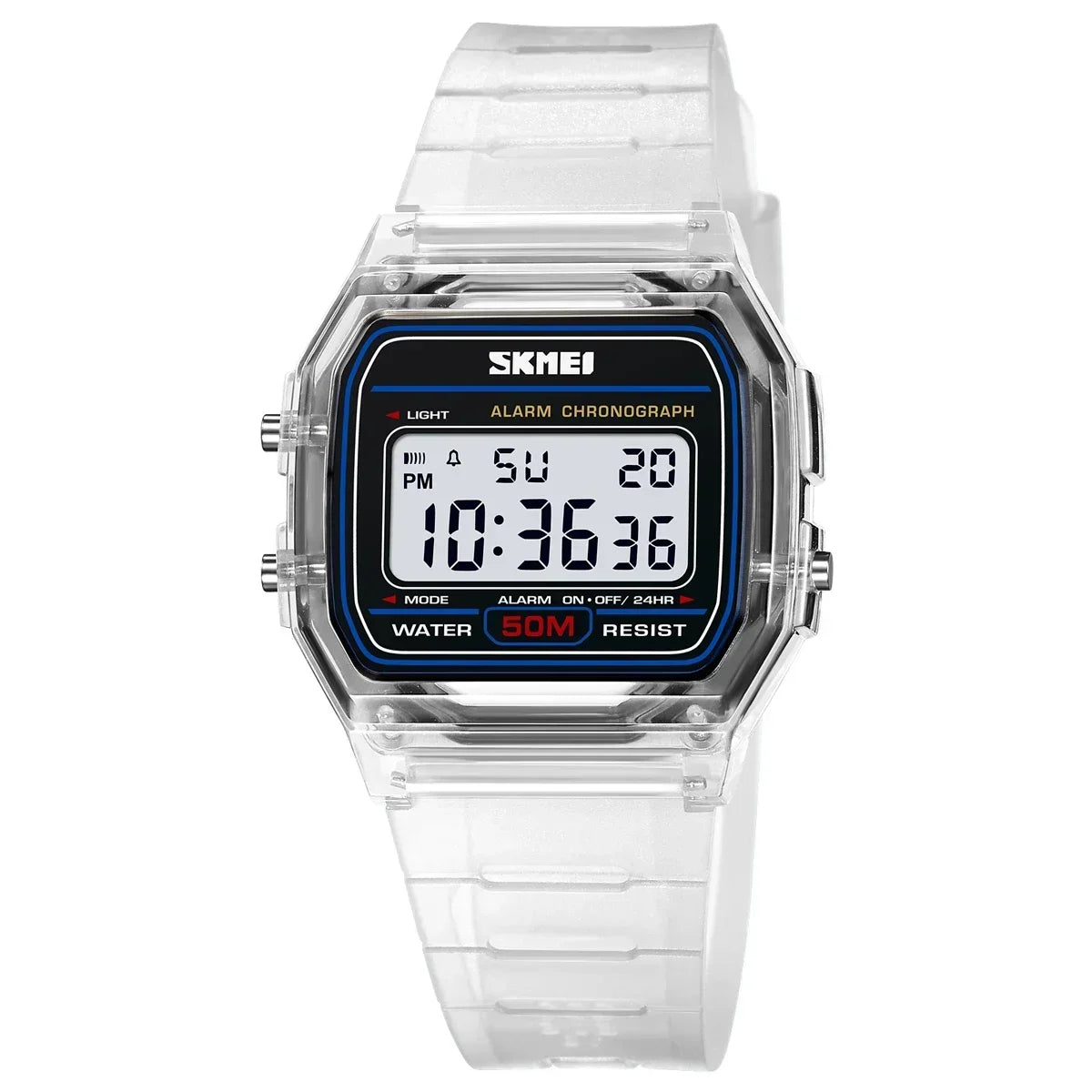 SKMEI 2056 Waterproof Sports Watch for Men Women - white