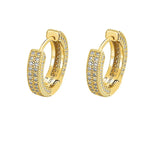 D Color Full Moissanite Hoop Earrings For Women.
