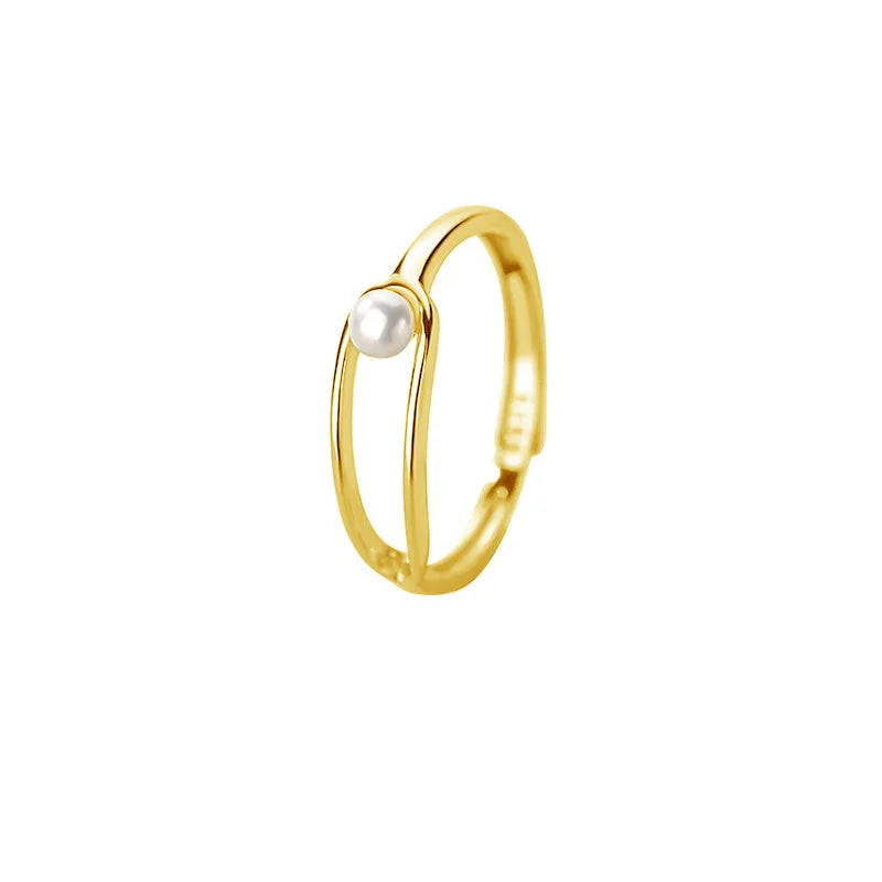 Softpig INS Real 925 Sterling Silver Pearl Geometr.