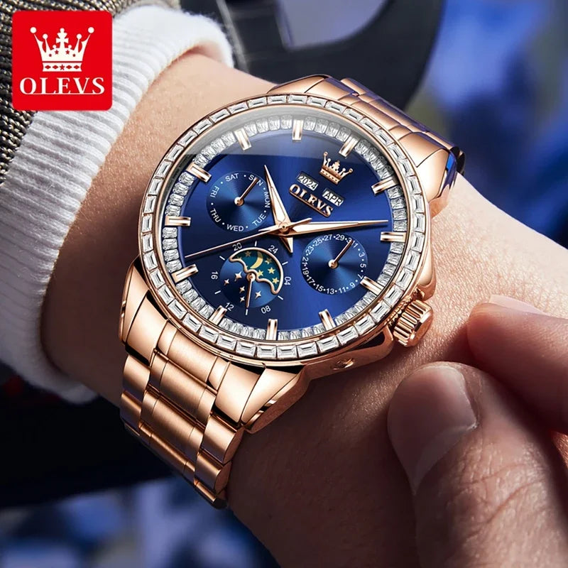 Olevs 6695 NEW Men's Watches Full Multifunctional.