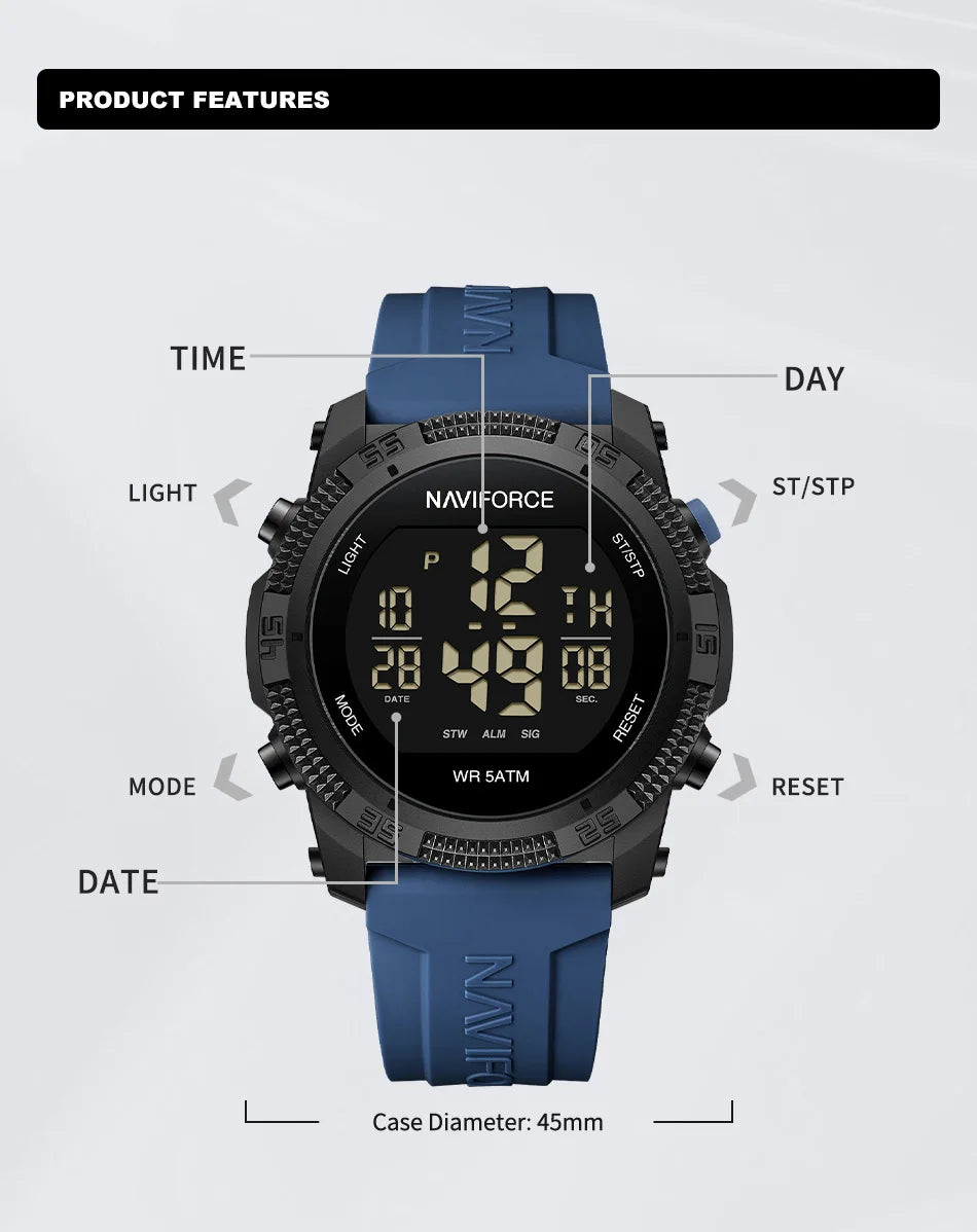 Naviforce 7104 Luxury Men Fashion Watch Water