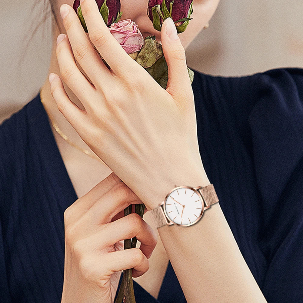 2023 New Women Bracelet Watch 1 Set Japan Quartz.