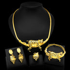Dubai Women's Jewelry Set: Animal Design Leopard