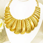 GZJPEI Italian Gold Plated 4Pcs Jewelry Set