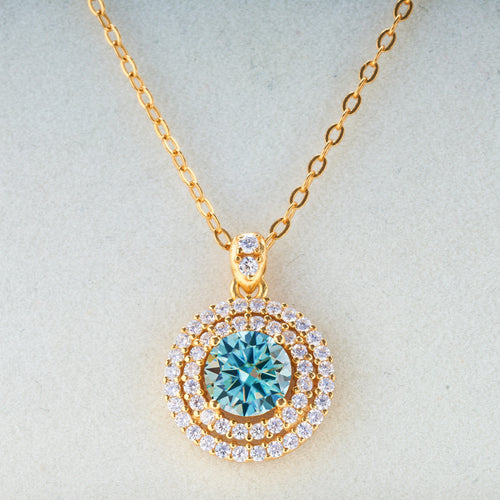 1.0 carat Certified D Color Moissanite Pendants