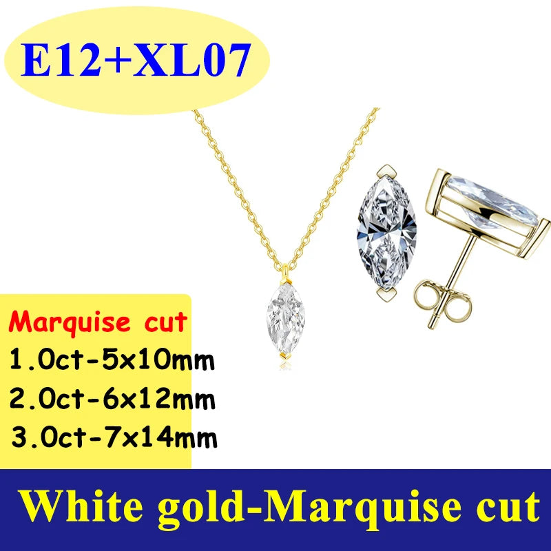 0.5-3CT D Color VVS1 Moissanite Diamond Women's