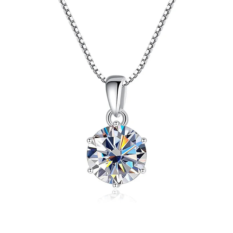 Butterflykiss 1 CT Real Moissanite Pendant Necklace