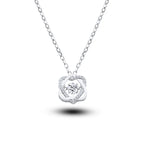 0.5ct GRA Moissanite Necklace for Women Sparkling