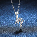 1.0 carat women moissantie pendant necklace for.