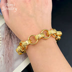 Hip Hop Long Linked Chain Golden Choker for Man Top