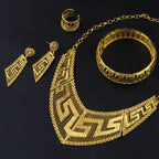 Fashion Woman Luxury 18K Gold Plated Jewelry Set