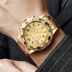 [4 montres à quartz d'affaires] Grand cadran tendance