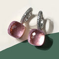 Pure 925 Sterling Silver Candy Style 21 Colors Pink - Clear pink