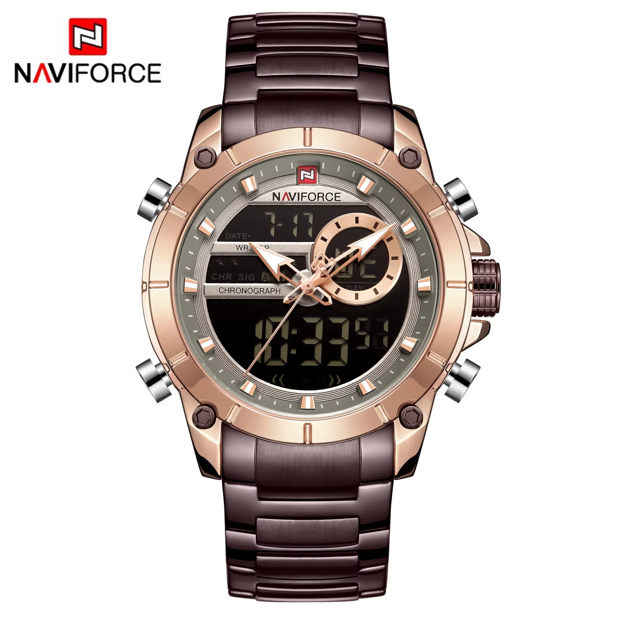 NAVIFORCE 9163 Luxury Original Sport Wrist Watch For - RGCE-