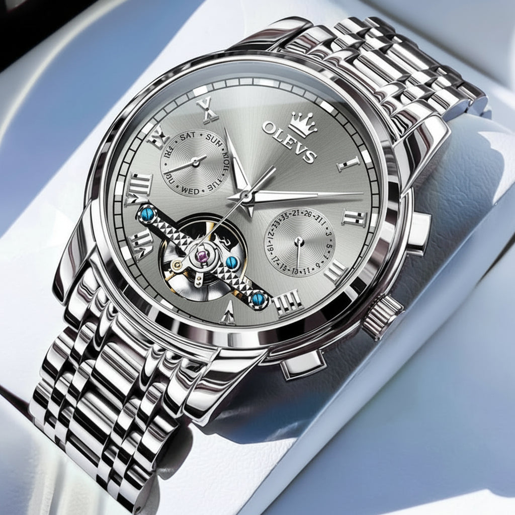 OLEVS 6607+6602 Original Men Women Watch Luxury Brand - Man 4 / United States, Man 4 / China Mainland