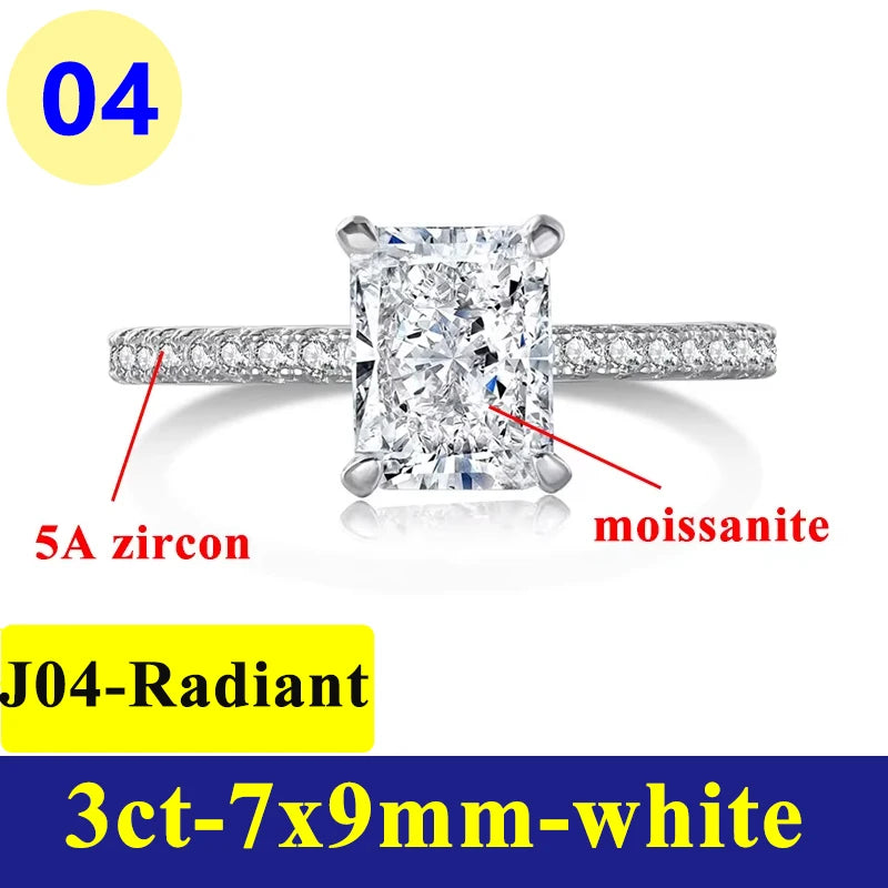 1-3CT Moissanite D Color VVS Diamond Women's Oval - add-box / J04-radiant-3ct / 8, add-box / J04-radiant-3ct / 9, add-box / J04-radiant-3ct / 6, add-box / J04-radiant-3ct / 7, add-box / J04-radiant-3ct / 5, add-bag / J04-radiant-3ct / 8, add-bag / J04-radiant-3ct / 9, add-bag / J04-radiant-3ct / 6, add-bag / J04-radiant-3ct / 7, add-bag / J04-radiant-3ct / 5