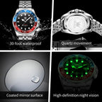 OLEVS Top Men's Watches Original Stainless Steel Date