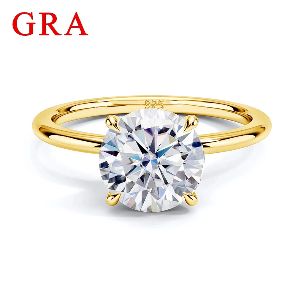 1ct 2ct 3ct 5ct D Color VVS1 Moissanite Ring Engag.