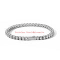 ESKEEM Real Moissanite Tennis Bracelet Pass Test - VVS1 Moissanite / Stainless Steel / 4mm 7inch, VVS1 Moissanite / Stainless Steel / 4mm 8inch, VVS1 Moissanite / Stainless Steel / 3mm 7inch, VVS1 Moissanite / Stainless Steel / 3mm 8inch, VVS1 Moissanite / Stainless Steel / 5mm 7inch, VVS1 Moissanite / Stainless Steel / 5mm 8inch