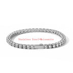 ESKEEM Real Moissanite Tennis Bracelet Pass Test - VVS1 Moissanite / Stainless Steel / 4mm 7inch, VVS1 Moissanite / Stainless Steel / 4mm 8inch, VVS1 Moissanite / Stainless Steel / 3mm 7inch, VVS1 Moissanite / Stainless Steel / 3mm 8inch, VVS1 Moissanite / Stainless Steel / 5mm 7inch, VVS1 Moissanite / Stainless Steel / 5mm 8inch