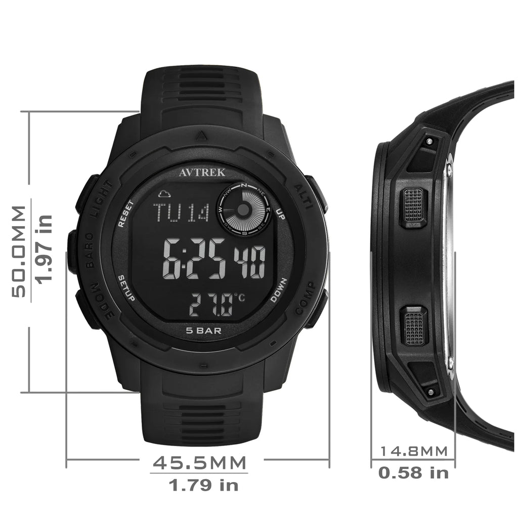Avtrek Outdoor Digital Sports Watch Pedometer