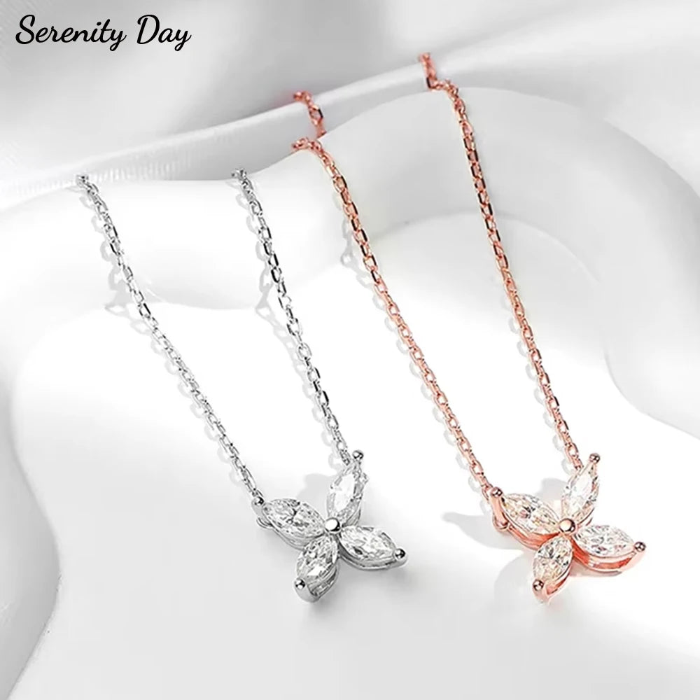 Serenity 1.2ct Marquise D Moissanite Necklace