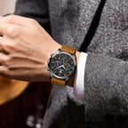 POEDAGAR Fashion Business Men Quartz Watch Waterproof