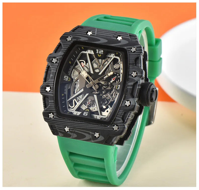 New, large dial men's quartz watch waterproof