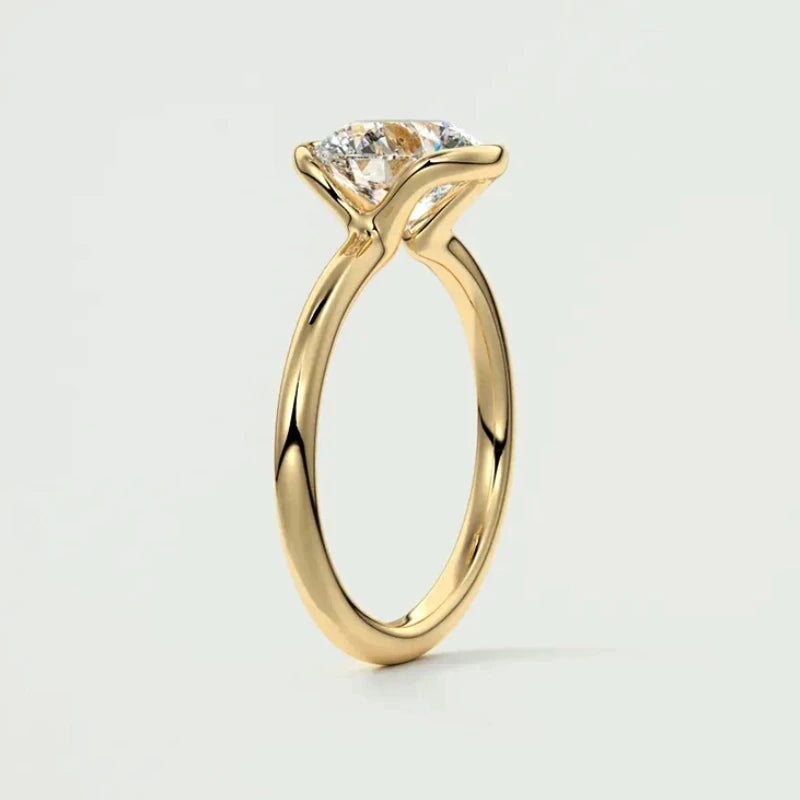 18k Gold Plated Wedding Ring 1.0CT D Color