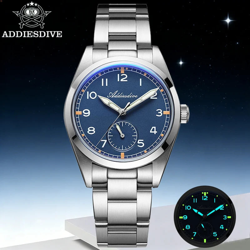 Addiesdive Men's Watch 36mm Waterproof 100m Quartz