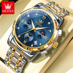 Olevs 2858 Men's Watches Stainless Steel Waterproo.