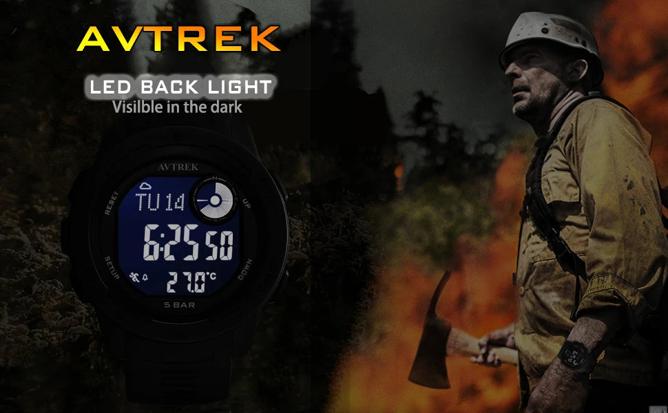 Avtrek Outdoor Digital Sports Watch Pedometer