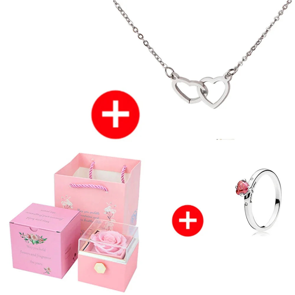 Custom Names Heart Necklace Personalized Jewelry - Style 17