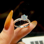 S925 Sterlingsilber Brillant 1 Karat VVS1 Rund