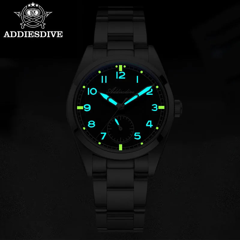 Addiesdive Men's Watch 36mm Waterproof 100m Quartz