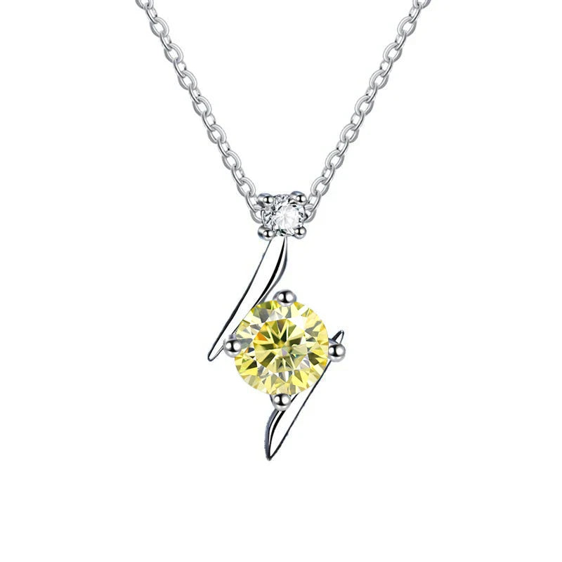 1.0 carat women moissantie pendant necklace for.