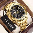 New Foxbox Men Watch Dual Display 30M Waterproof.