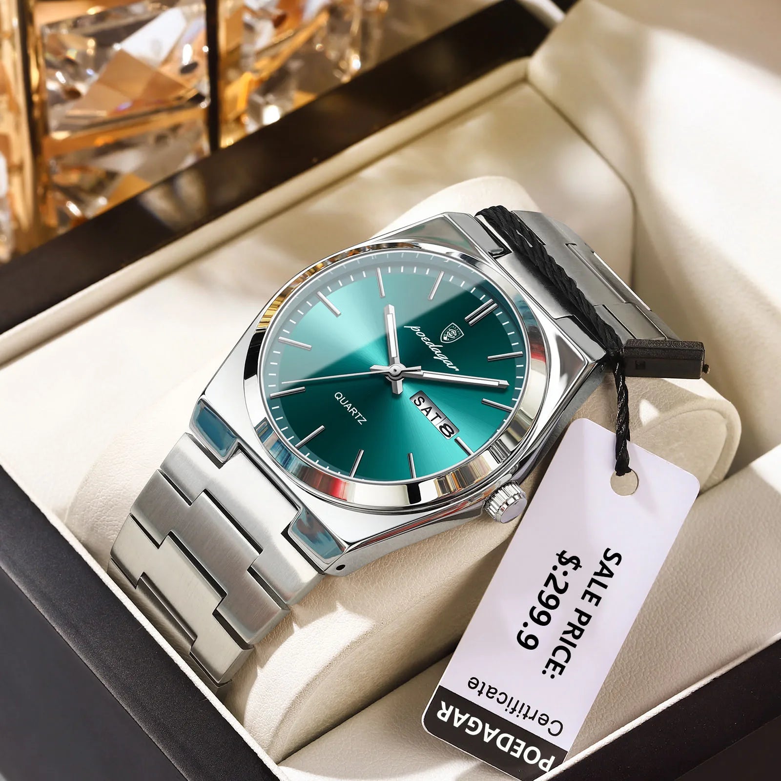 POEDAGAR Luxury Men's Watches Waterproof Luminous Date