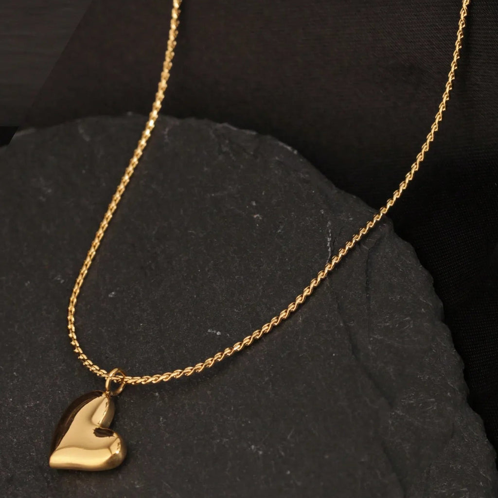 1pc 18K Gold-Tone Minimalist Stainless Steel Curved