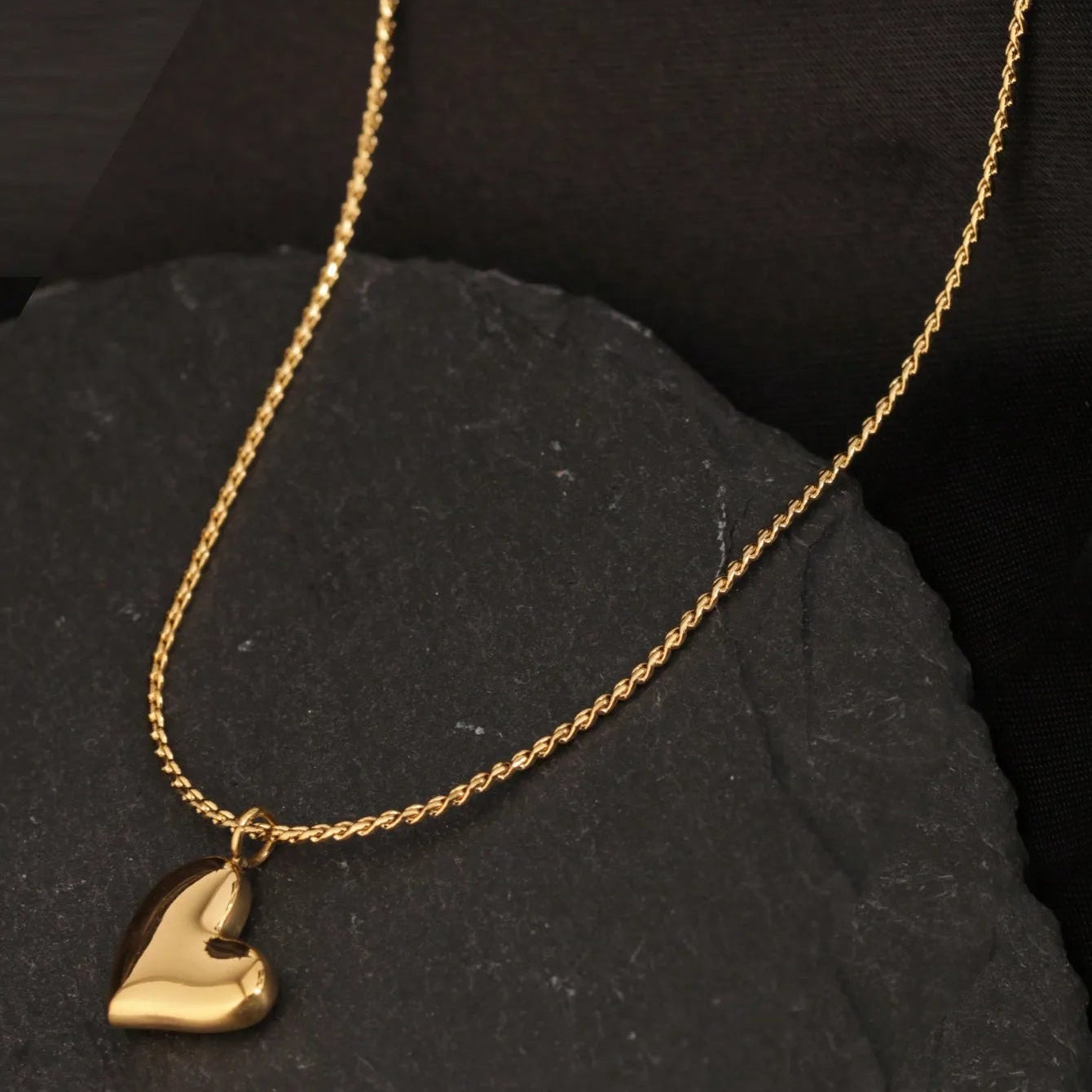 1pc 18K Gold-Tone Minimalist Stainless Steel Curved
