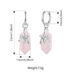 Bamoer 925 Sterling Silver Pink Natural Crystal