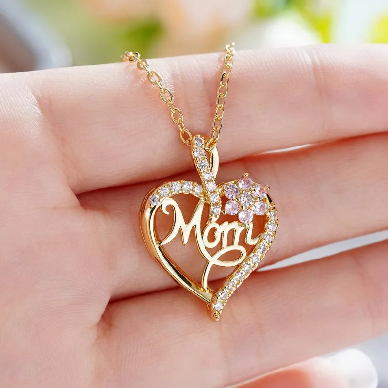 Elegant Style Heart shaped Pendant Necklace Hollow - YA3365-1 / United States