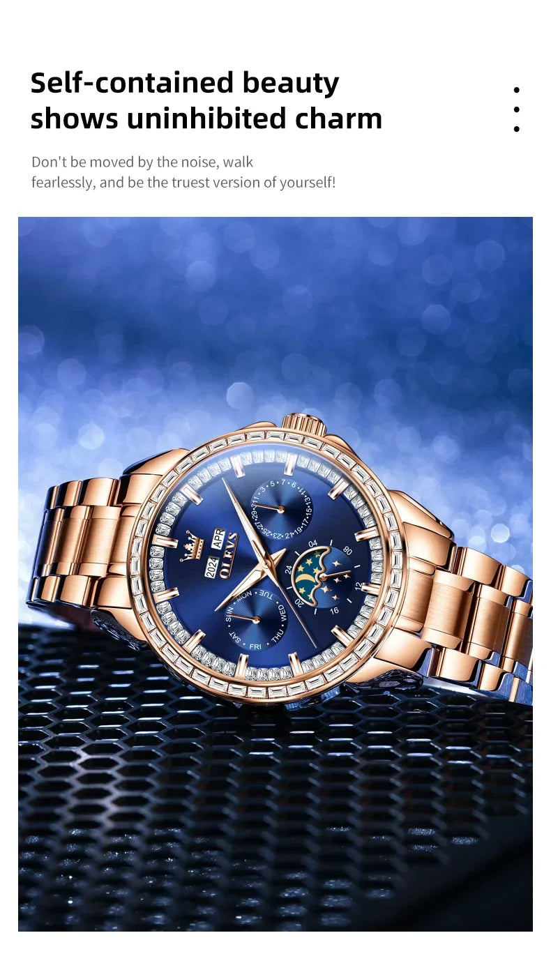 Olevs 6695 NEW Men's Watches Full Multifunctional.