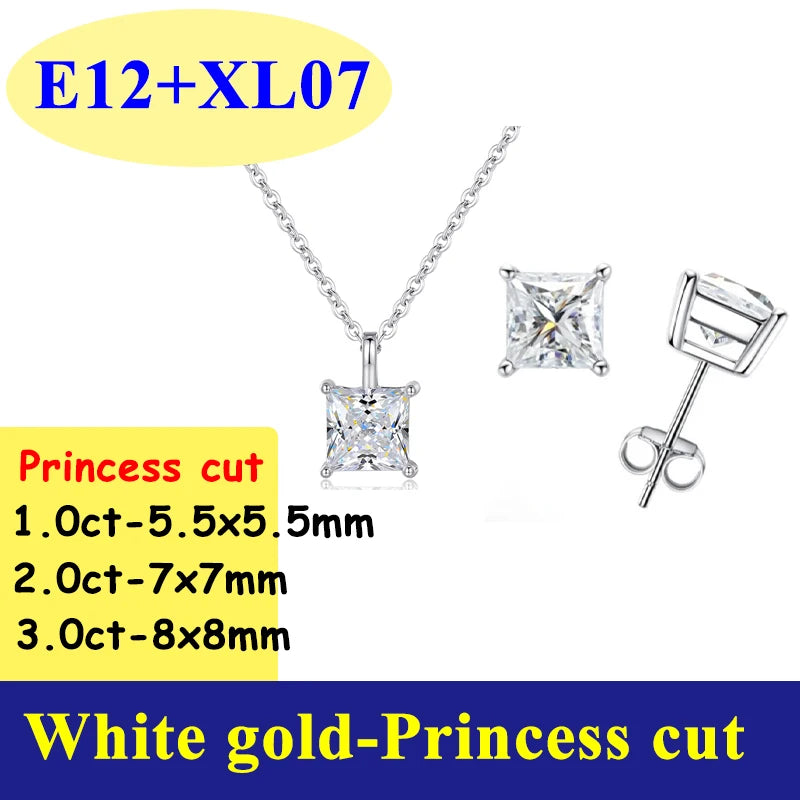 0.5-3CT D Color VVS1 Moissanite Diamond Women's