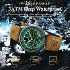 POEDAGAR Business Men Wristwatch Waterproof Luminous