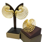 Big Size Earrings And Ring Set 18K Gold Plated Drop