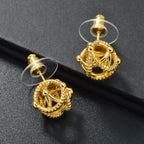 3PCS Jewelry Sets Fashion Pendant Gold Color Necklace