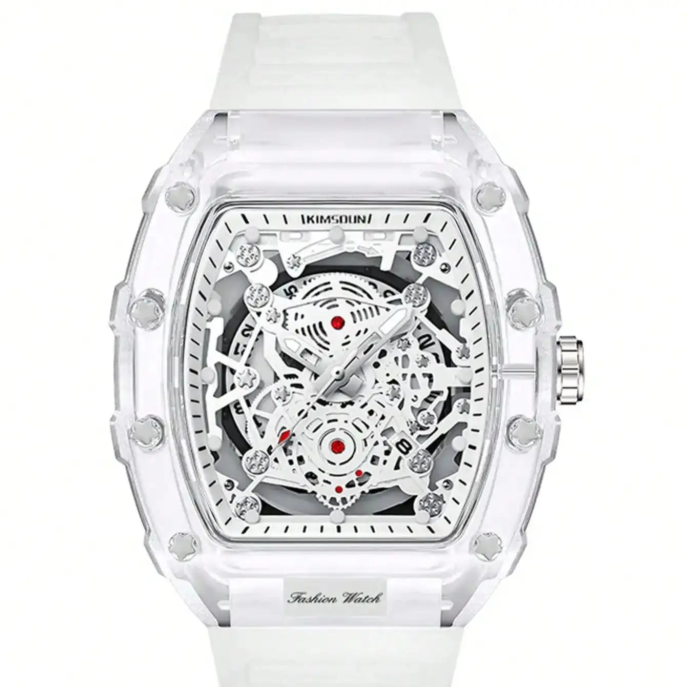New Men's Watch Fashionable, High end, Elegant, - Transparent white