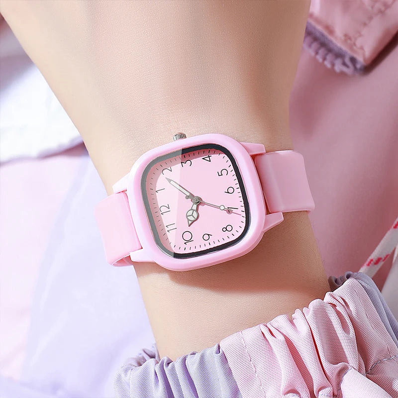 1/3/10PCS Fashion Silicone Band Women Quartz Watches