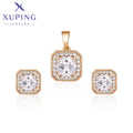 Xuping Jewelry Hot Sales Trendy Fashion Square Shaped - Gold-color / 45cm / WHITE